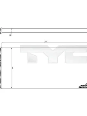 Chladič, chlazení motoru TYC 709-0015-R Kup Teď