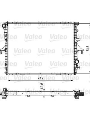 Chladič, chlazení motoru VALEO 734740 Cenově Výhodný