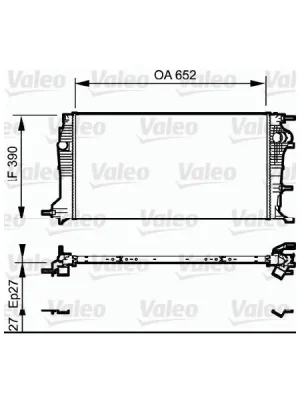 Sleva Chladič, chlazení motoru VALEO 735182
