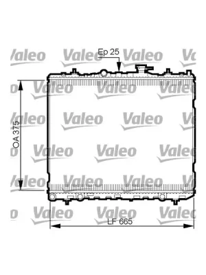 Finální Výprodej Chladič, chlazení motoru VALEO 735509