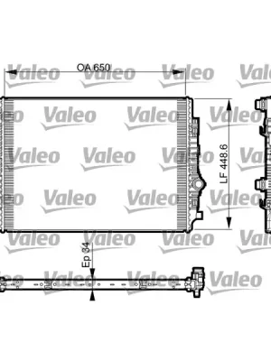Koupit Online Chladič, chlazení motoru VALEO 735549