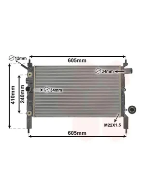 Super Cena Chladič, chlazení motoru VAN WEZEL 37002026