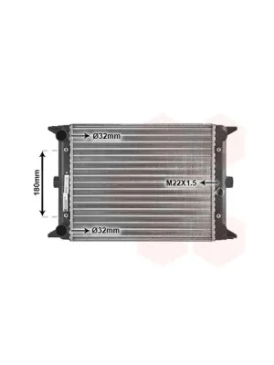 Originální Chladič, chlazení motoru VAN WEZEL 58002012