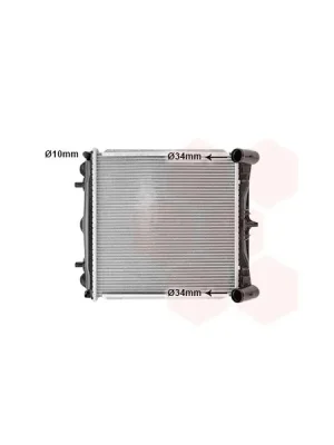 Chladič, chlazení motoru VAN WEZEL 74002023 Pouze Dnes