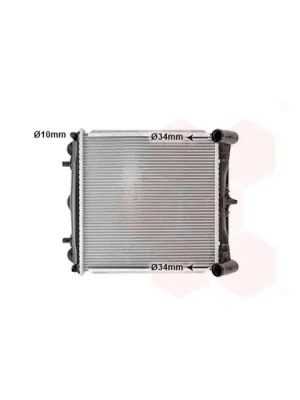 Chladič, chlazení motoru VAN WEZEL 74002037 Rychlé Dodání