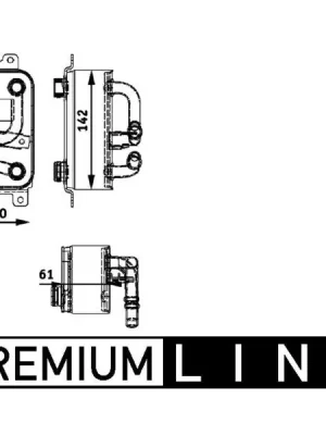 Chladič oleje, automatická převodovka MAHLE CLC 43 000P Originální