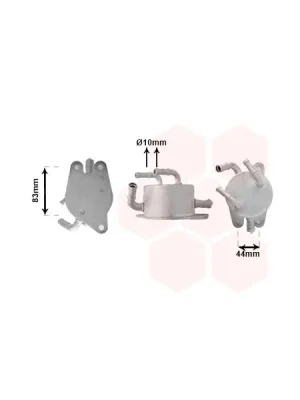 Zlevněný Chladič oleje, automatická převodovka VAN WEZEL 53013705
