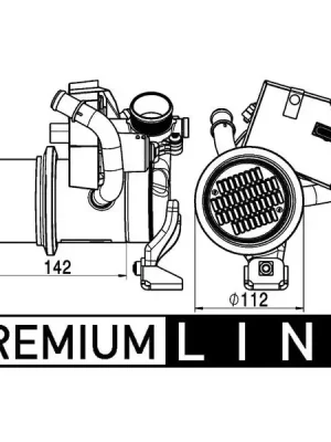 Chladič, recirkulace spalin MAHLE CE 5 000P Autentický
