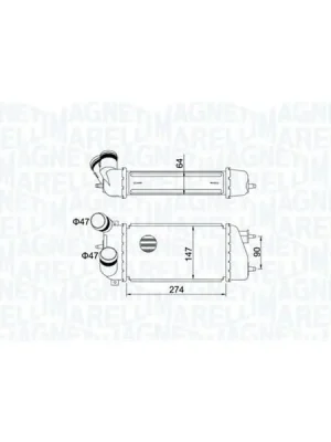 Chladič turba MAGNETI MARELLI 351319205240 Dokud Zásoby Vydrží