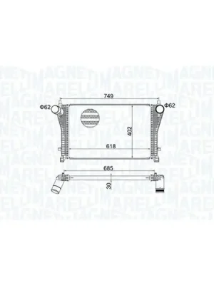 Přímo Od Výrobce Chladič turba MAGNETI MARELLI 351319205370