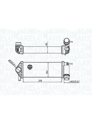 Chladič turba MAGNETI MARELLI 351319205510 Akce