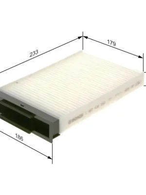 Kup Teď Filtr, vzduch v interiéru BOSCH 1 987 432 093