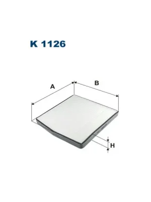 Koupit Online Filtr, vzduch v interiéru FILTRON K 1126