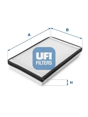 Akční Nabídka Filtr, vzduch v interiéru UFI 53.033.00