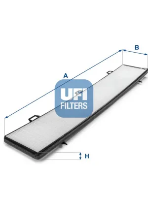 Filtr, vzduch v interiéru UFI 53.236.00 Výhodná Nabídka