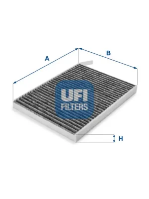 Filtr, vzduch v interiéru UFI 54.233.00 Časově Omezené