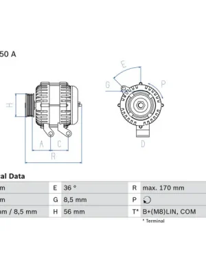 Finální Výprodej generátor BOSCH 0 986 083 070