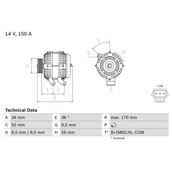 Finální Výprodej generátor BOSCH 0 986 083 070