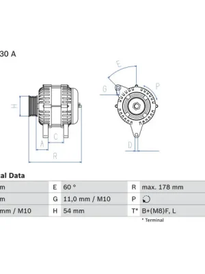 generátor BOSCH 0 986 083 120 Rychlé Dodání