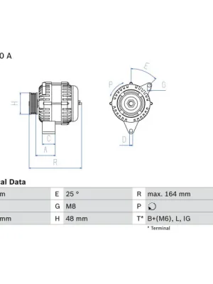 generátor BOSCH 0 986 084 090 Značkový