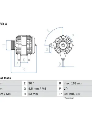 Akce generátor BOSCH 0 986 084 130