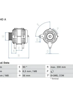 Finální Výprodej generátor BOSCH 0 986 085 040