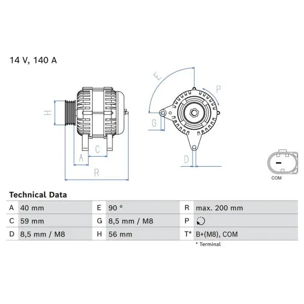 Finální Výprodej generátor BOSCH 0 986 085 040