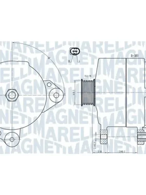 generátor MAGNETI MARELLI 063731817010 Zlevněný