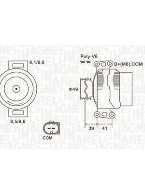 generátor MAGNETI MARELLI 063731953010 Omezená Nabídka