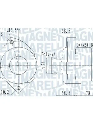 Doprava Zdarma generátor MAGNETI MARELLI 063732096010