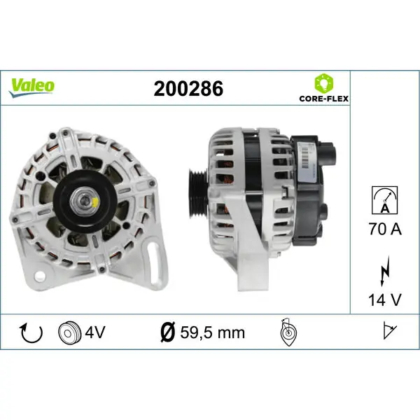 Odeslání Ihned generátor VALEO 200286
