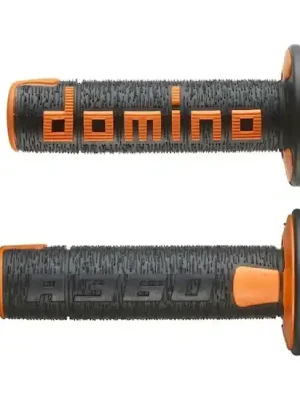 gripy A360 (offroad) délka 120 mm, DOMINO (černo-oranžové) Rychlé Dodání