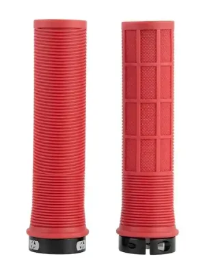 Vrácení Zdarma gripy DRIVER MTB LOCK-ON se šroubovacími objímkami, OXFORD (červená, délka 130 mm, 1 pár)