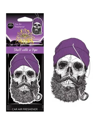 Osvěžovač vzduchu AROMA CAR MUERTOS Skull with Pipe Coral Stuff - A10381 Poslední Šance