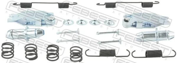 Akční Nabídka Sada příslušenství, parkovací brzdové čelisti FEBEST 1404-RODIIR-KIT