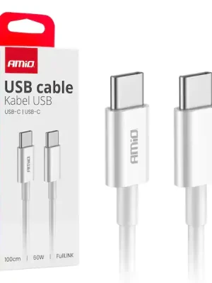 Kabel 'USB-C na USB-C 60W 100cm FullLINK AMIO-03896 Akční Nabídka