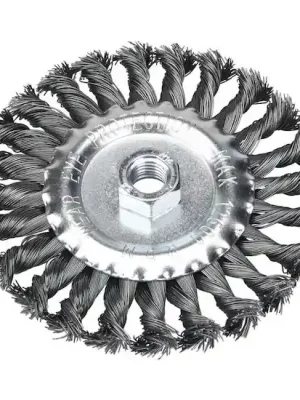 Kartáč radiální copánkový, O 125mm, vlnitý drát S 0,5mm, M14x2mm, EXTOL CRAFT Poslední Šance