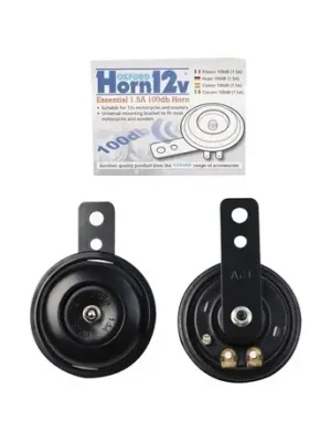 klakson 12V, 100dB, průměr 70 mm, OXFORD (černý) Originální