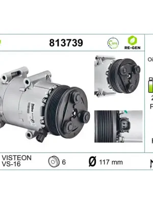 Tovární Cena Kompresor, klimatizace VALEO 813739