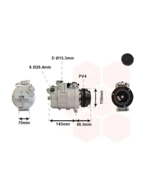 Kompresor, klimatizace VAN WEZEL 0600K309 Koupit Online