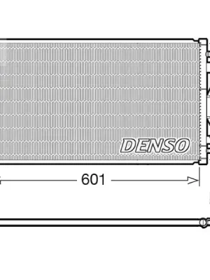 Kondenzátor, klimatizace DENSO DCN05035 Víkendová Akce