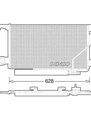Kondenzátor, klimatizace DENSO DCN17023 Výhodná Nabídka
