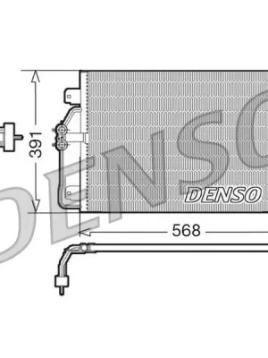 Kondenzátor, klimatizace DENSO DCN23010 Časově Omezené