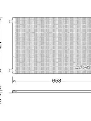 Kondenzátor, klimatizace DENSO DCN23033 Finální Výprodej