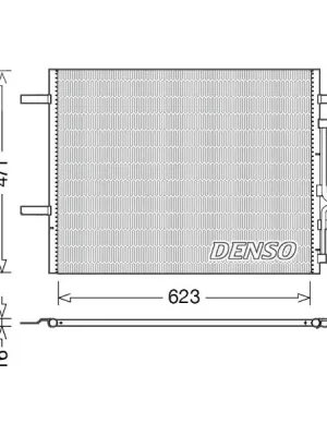 Kondenzátor, klimatizace DENSO DCN33010 Kup Teď