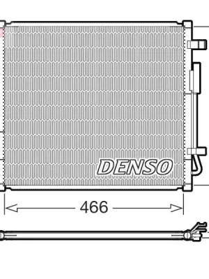 Expresní Doručení Kondenzátor, klimatizace DENSO DCN41033