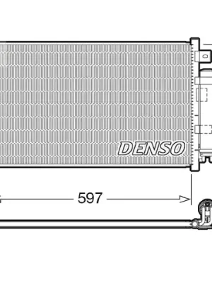 Kondenzátor, klimatizace DENSO DCN44001 Top Prodej