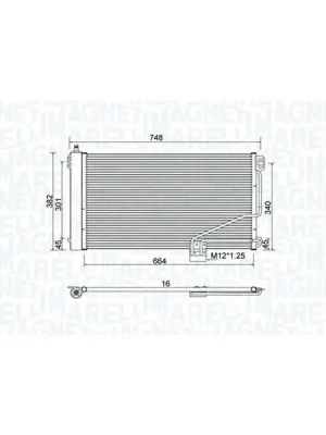 Kondenzátor, klimatizace MAGNETI MARELLI 350203738000 Nakupujte Hned