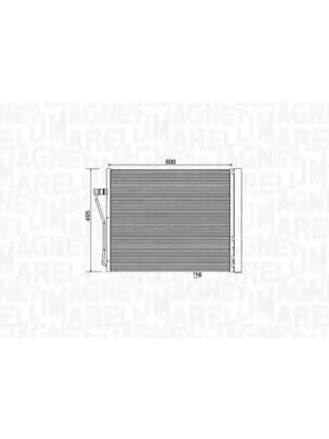 Kondenzátor, klimatizace MAGNETI MARELLI 350203929000 Oblíbený