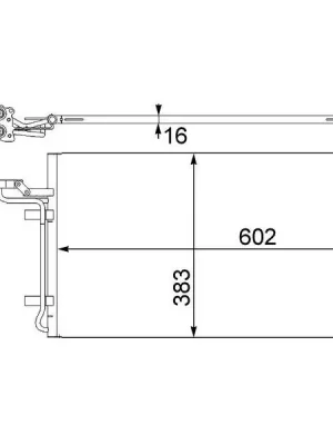 Kondenzátor, klimatizace MAHLE AC 410 001S Aktuální